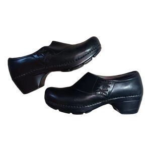 DANSKO Clogs Women's Size 39 Black Leather Shoes